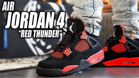 jordan 4 red thunder review.